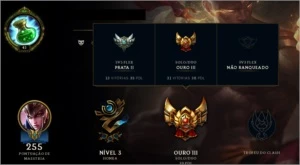 Conta Gold 3 SoloDuo / Prata 2 Flex - League of Legends LOL