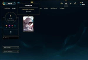 Conta ouro 4 com 20 Champs e 1 Skin + 2 Fragmentos - League of Legends LOL