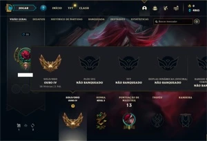 Conta ouro 4 com 20 Champs e 1 Skin + 2 Fragmentos - League of Legends LOL