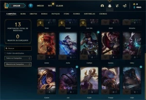 Conta ouro 4 com 20 Champs e 1 Skin + 2 Fragmentos - League of Legends LOL