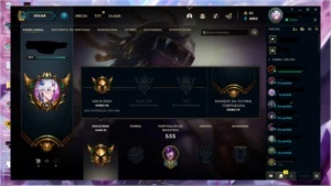 conta ouro 3 com 100 pdl 4 skins prestígios - League of Legends LOL