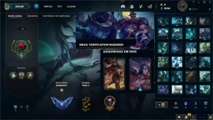 ⭐BR⭐S12⭐DIAMANTE I 57% W/R⭐E-MAIL NÃO VERIFICADO⭐25 CAMPEÕES - League of Legends LOL