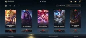 Wild Rift - Diamante IV / 83 skins / todos os heróis + 30k - League of Legends: Wild Rift LOL WR