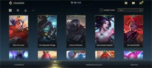 Wild Rift - Diamante IV / 83 skins / todos os heróis + 30k - League of Legends: Wild Rift LOL WR