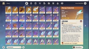 AR 57 , Raiden C2, Bençao 50+ dias - Genshin Impact