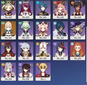 AR 57 , Raiden C2, Bençao 50+ dias - Genshin Impact