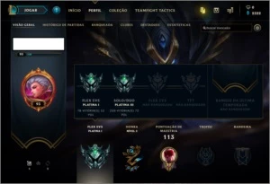 Conta League of Legends Platinum LOL