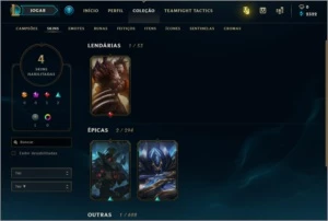 Conta League of Legends Platinum LOL