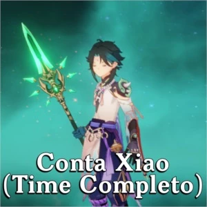 Conta Genshin Impact Xiao, Lança de Jade,Klee,Zhongli e Jean