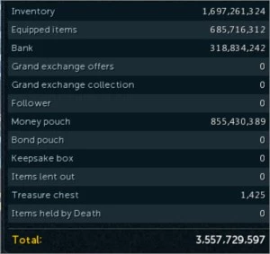 Conta Runescape3 MAX + 07 habilidades 120 1.550B XP RS