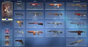 Conta de valorant muitas skins