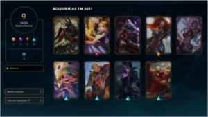CONTA D4 10 SKINS+ SKIN ULTIMATE - League of Legends LOL