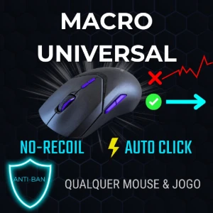 🎯 Macro Universal Mouse e Teclado 2026: No-Recoil + Auto Cl