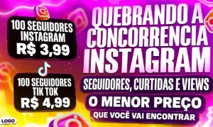 Seguidores Instagram e TikTok | Pacotes de 100 a 1.000+ - Redes Sociais