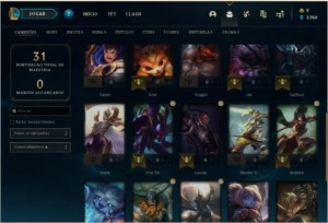 Conta LOL Platina 1 60% win rate - League of Legends