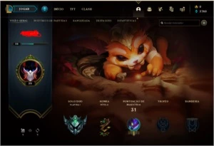 Conta LOL Platina 1 60% win rate - League of Legends
