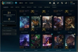 Conta LOL Platina 1 60% win rate - League of Legends