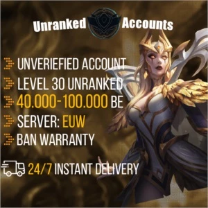 ⭐EUW ⏩ 50K BE 30 LVL Unranked Account ⚡Fast Delivery - League of Legends LOL
