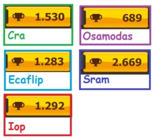 Acc com 5 chars +16mk +Dofus +recursos (Banco) +na Descrição
