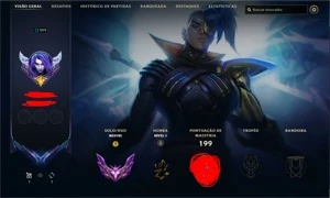 CONTA MESTRE 100 PDL - League of Legends LOL