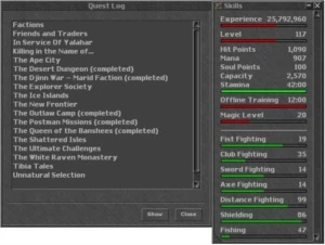 RP 116 Astera Skills 99 - Tibia