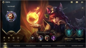 Conta LoL: Wild Rift esmeralda 1 (1 pontos) - League of Legends