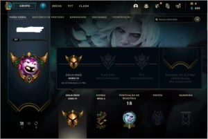 Conta GOLD 4 - ganhando 22 pdl - League of Legends LOL