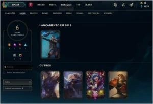 CONTA UNRANKED PLAT S9 26 CAMPEÕES R$120 - League of Legends LOL