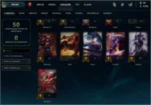 CONTA UNRANKED PLAT S9 26 CAMPEÕES R$120 - League of Legends LOL