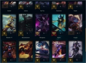 CONTA UNRANKED PLAT S9 26 CAMPEÕES R$120 - League of Legends LOL