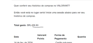 Conta VALORANT com skins - LVL 127