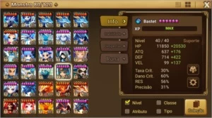 Conta SW - Global - 34 Nat5* (1 Nat5* LD) - Summoners War