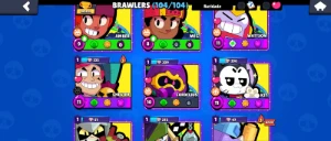 105 MIL TROFÉUS! Conta Brawl Stars Completa com 104 Brawlers