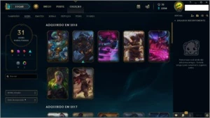 CONTA PESSOAL LOL DA SEASON II -TODOS CAMPEÕES + SKINS - League of Legends