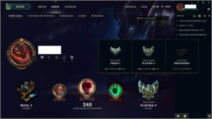 Conta Platina V com 119 skins,com vayne ladrã de almas - League of Legends LOL