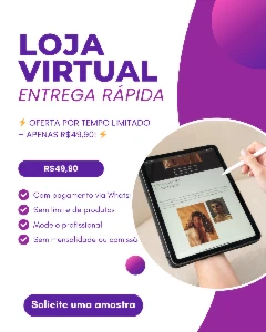 🚀 Tenha Sua Loja Virtual Pronta Por Apenas R$49,90! 🚀