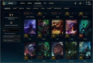 Conta LOL Diamante 4 informações na descrição - League of Legends