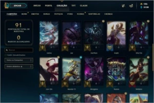 Conta LOL Diamante 4 informações na descrição - League of Legends