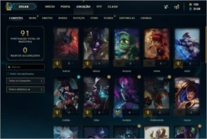 Conta LOL Diamante 4 informações na descrição - League of Legends