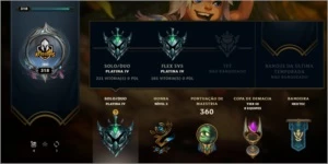 Conta LOL - 50 Skins - Nv 318 - plat iv s/f - 100 Champions - League of Legends