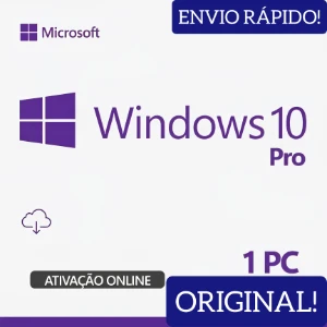 Key Vitalícia Ativação Online Windows 10 PRO - Softwares e Licenças