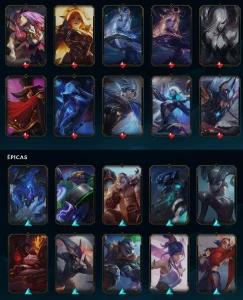 Conta LOL lv276 89 Skins 1 Ultimate 15 lendarias 37 épicas - League of Legends