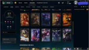 CONTA NVL 67,80 CHAMPS E 27 SKINS POR R$90,00 LEVE AGORA! - League of Legends LOL