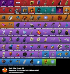 1100VBUCK ⭐️ 88 skins ⭐️Clube atual⭐️Passe atual 141⭐️ - Fortnite