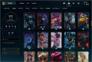 CONTA DE LOL NV 206,PLATINA4,92 SKINS,8 CROMAS TODOS CHAMPS! - League of Legends