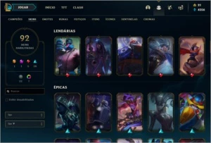 CONTA DE LOL NV 206,PLATINA4,92 SKINS,8 CROMAS TODOS CHAMPS! - League of Legends