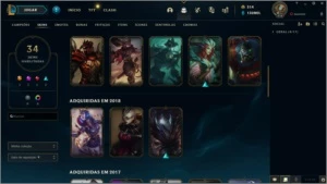 Conta com skin Kayle Juíza e muito mais (Plat IV) - League of Legends LOL