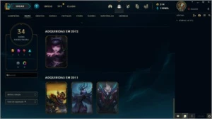 Conta com skin Kayle Juíza e muito mais (Plat IV) - League of Legends LOL