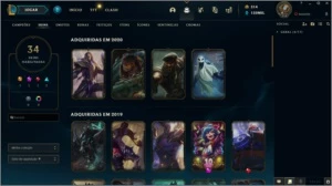 Conta com skin Kayle Juíza e muito mais (Plat IV) - League of Legends LOL