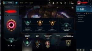 Conta de LoL Platina 4 com 89 skins - League of Legends